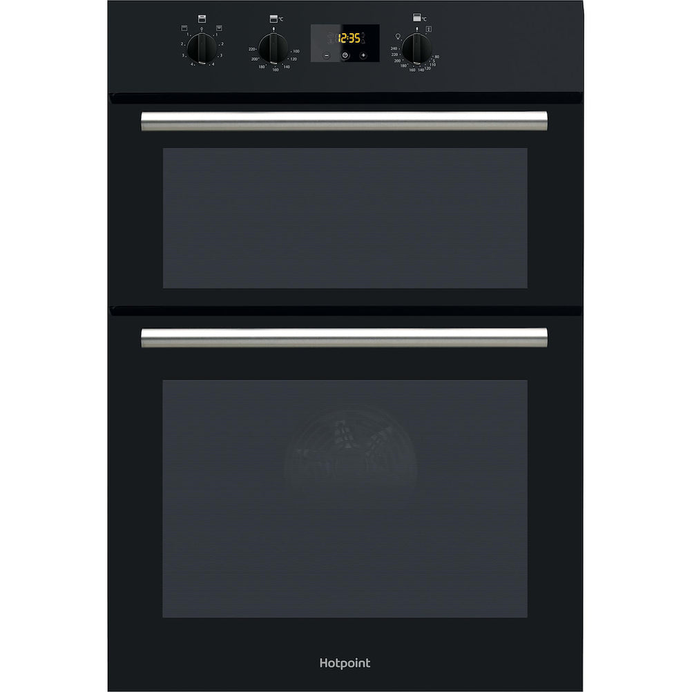 Hotpoint Class 2 Builtin Electric Fan Double Oven Black A Rated
